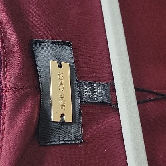 ALEXIA ADMORAMELIA WRAP DRESS - PLUS SIZE 3X - Picture 5 of 9